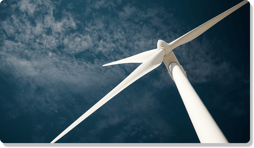 Firefly_Gemini Flash_Mediterranean sea, green lands, wind turbines. 356009 2